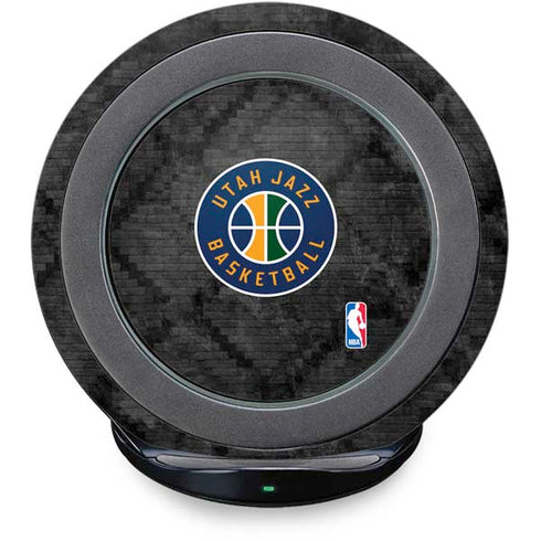 NBA Utah Jazz Black Rust Fast Charge Wireless Charging Stand Skin
