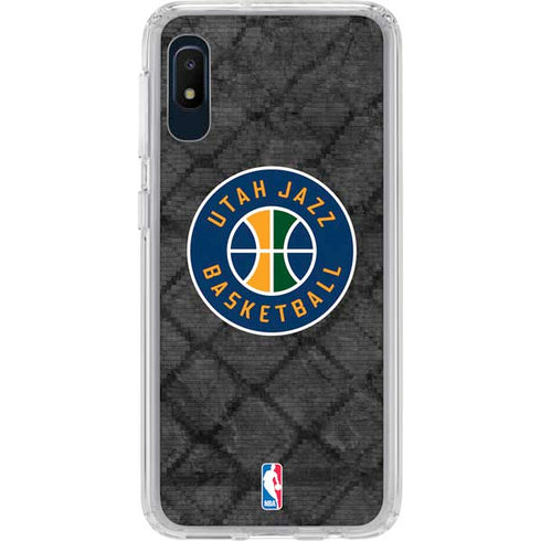 NBA Utah Jazz Black Rust Galaxy A10e Clear Case