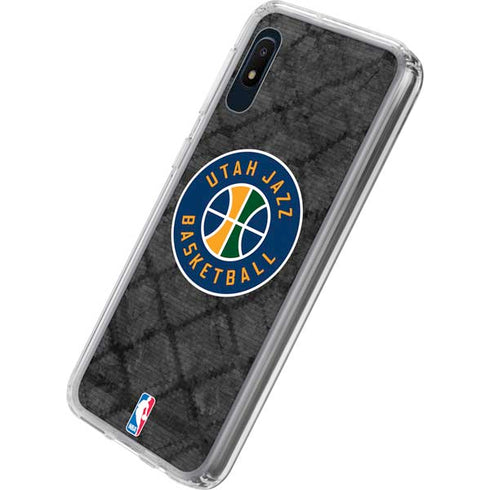 NBA Utah Jazz Black Rust Galaxy A10e Clear Case
