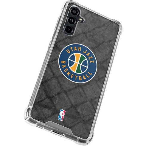 NBA Utah Jazz Black Rust Galaxy A54 5G Clear Case