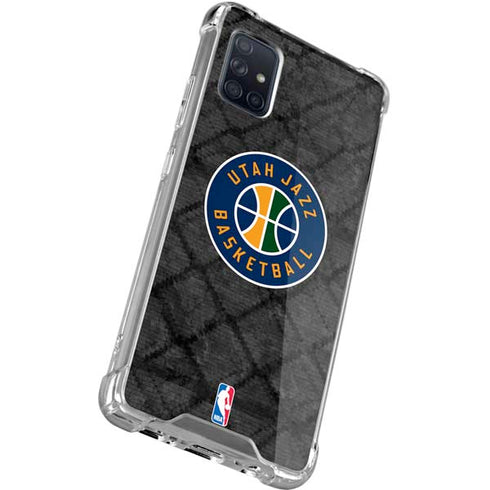 NBA Utah Jazz Black Rust Galaxy A71 5G Clear Case