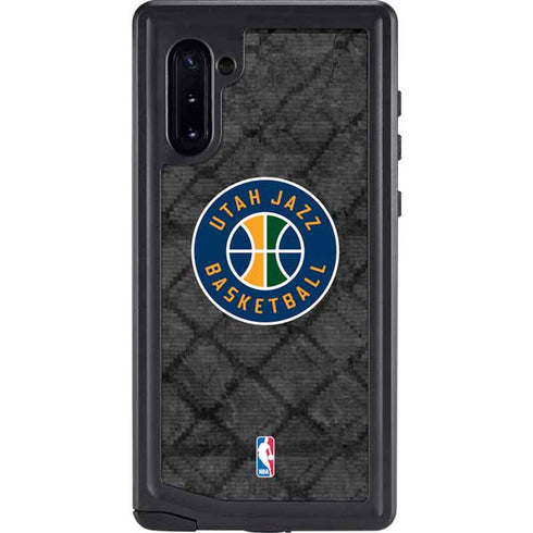 NBA Utah Jazz Black Rust Galaxy Note 10 Waterproof Case
