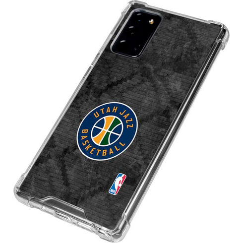 NBA Utah Jazz Black Rust Galaxy Note20 5G Clear Case