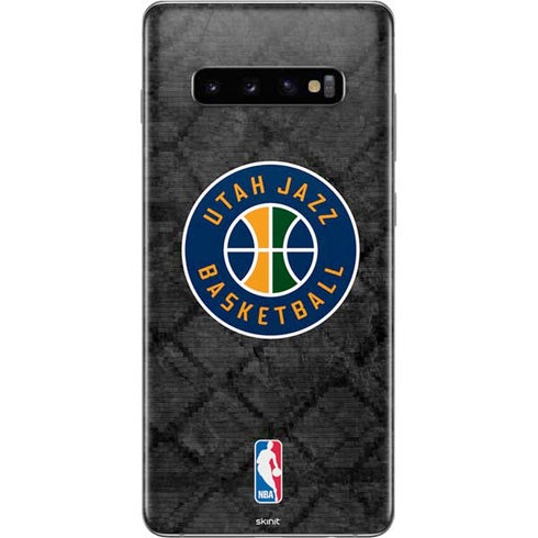 NBA Utah Jazz Black Rust Galaxy S10 Plus Skin