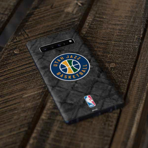 NBA Utah Jazz Black Rust Galaxy S10 Plus Skin