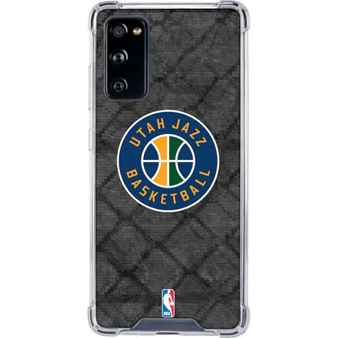 NBA Utah Jazz Black Rust Galaxy S20 FE Clear Case