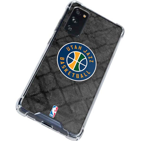 NBA Utah Jazz Black Rust Galaxy S20 FE Clear Case