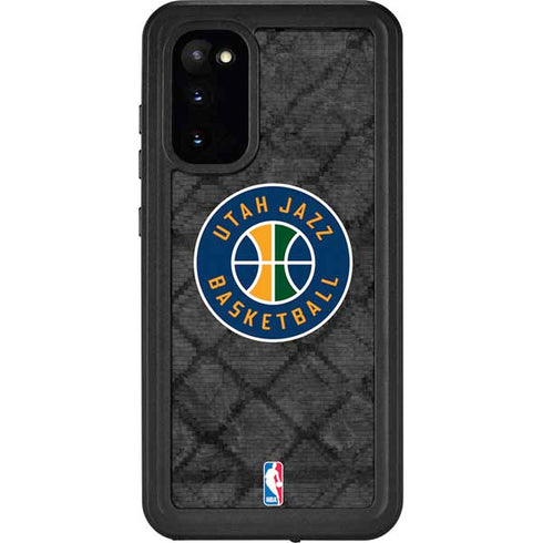 NBA Utah Jazz Black Rust Galaxy S20 Waterproof Case