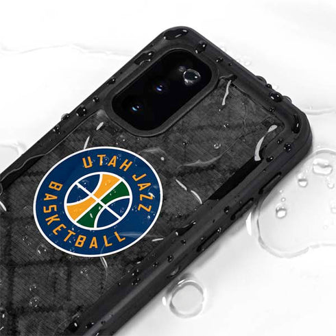NBA Utah Jazz Black Rust Galaxy S20 Waterproof Case