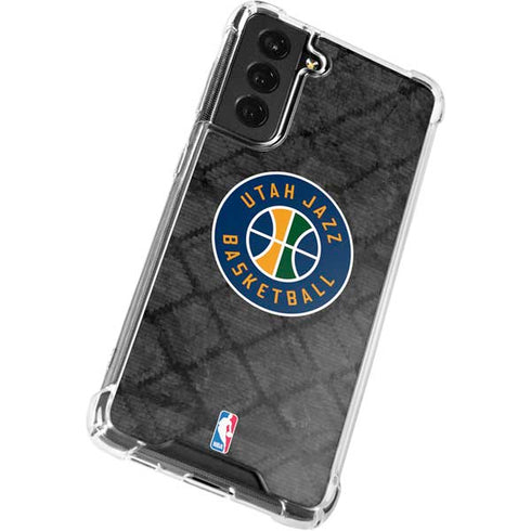 NBA Utah Jazz Black Rust Galaxy S21 FE Clear Case