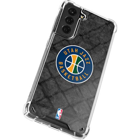 NBA Utah Jazz Black Rust Galaxy S21 Plus 5G Clear Case