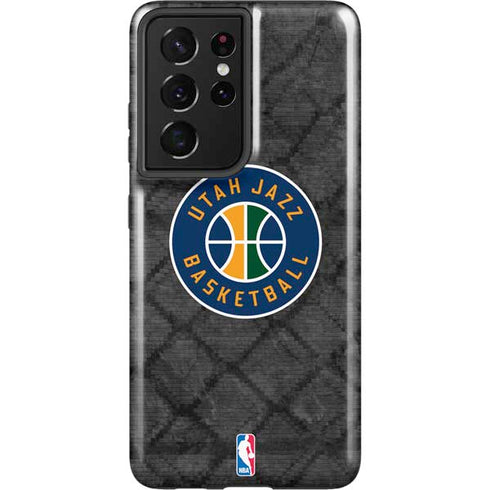 NBA Utah Jazz Black Rust Galaxy S21 Ultra 5G Pro Case