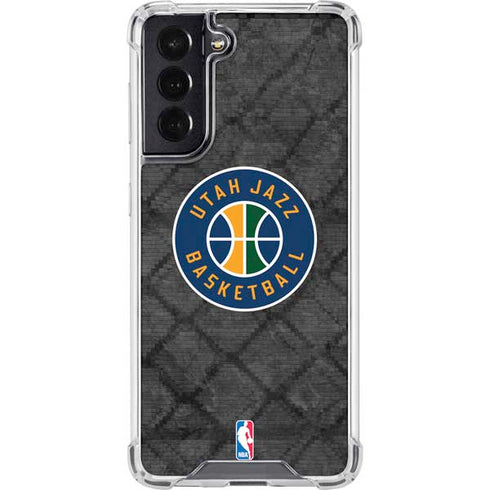 NBA Utah Jazz Black Rust Galaxy S22 Clear Case