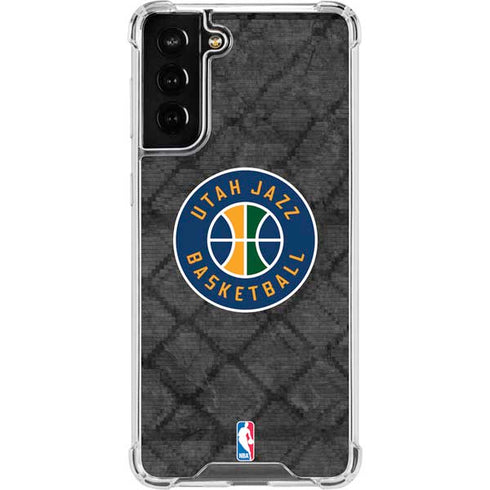 NBA Utah Jazz Black Rust Galaxy S22 Plus Clear Case