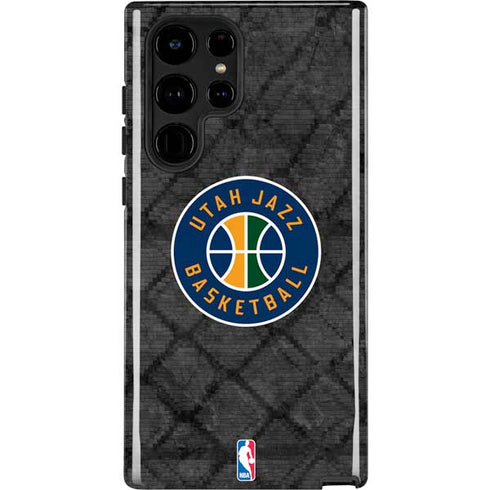 NBA Utah Jazz Black Rust Galaxy S22 Ultra Pro Case
