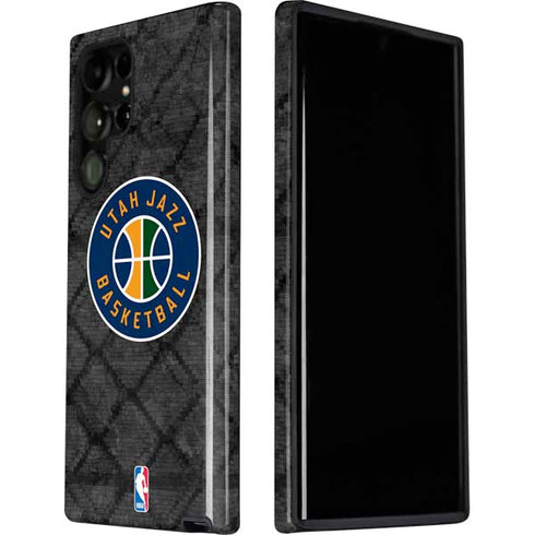 NBA Utah Jazz Black Rust Galaxy S22 Ultra Pro Case