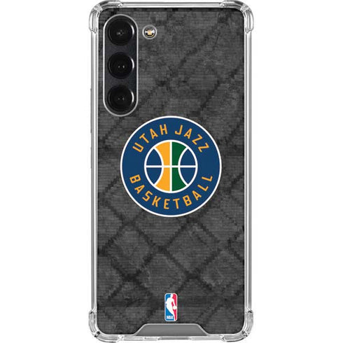 NBA Utah Jazz Black Rust Galaxy S23 Plus Clear Case