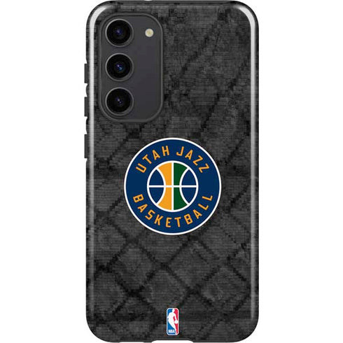 NBA Utah Jazz Black Rust Galaxy S23 Plus Pro Case