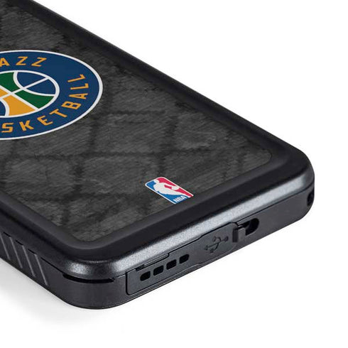 NBA Utah Jazz Black Rust Galaxy S23 Plus Waterproof Case