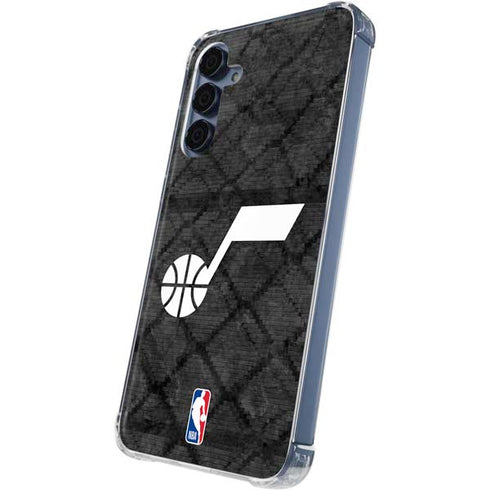 NBA Utah Jazz Black Rust Galaxy S24 Clear Case