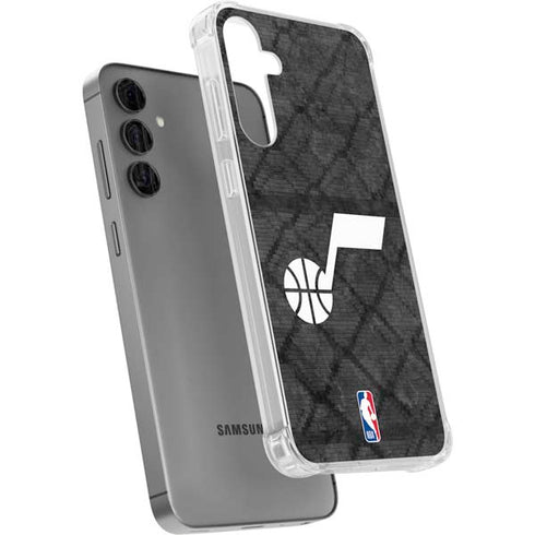 NBA Utah Jazz Black Rust Galaxy S24 Plus Clear Case