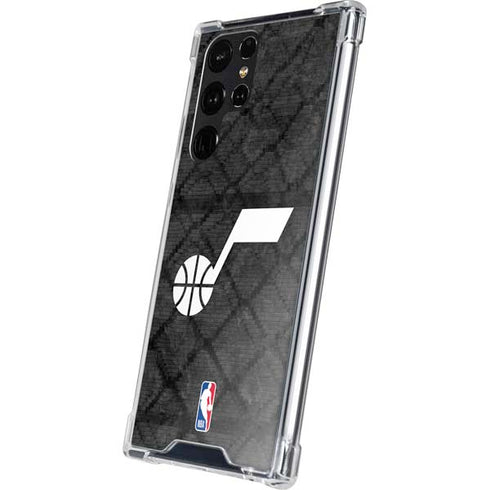 NBA Utah Jazz Black Rust Galaxy S24 Ultra Clear Case