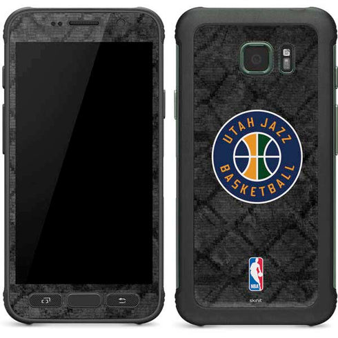 NBA Utah Jazz Black Rust Galaxy S7 Active Skin