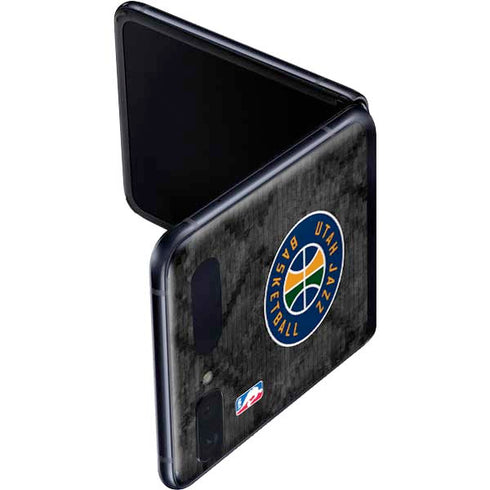 NBA Utah Jazz Black Rust Galaxy Z Flip Skin