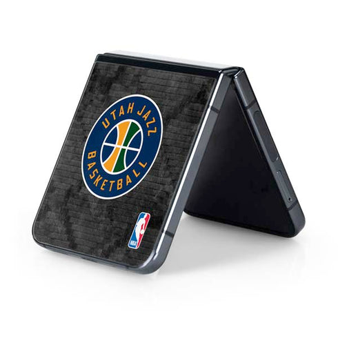 NBA Utah Jazz Black Rust Galaxy Z Flip5 5G Skin