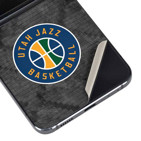 NBA Utah Jazz Black Rust Galaxy Z Flip5 5G Skin