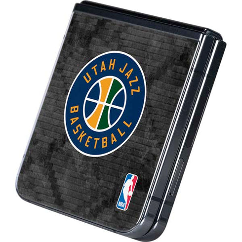 NBA Utah Jazz Black Rust Galaxy Z Flip5 5G Skin