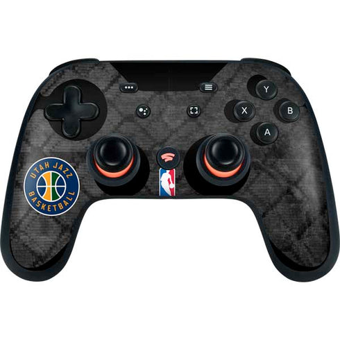 NBA Utah Jazz Black Rust Google Stadia Controller Skin