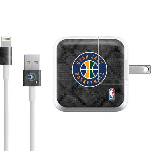 NBA Utah Jazz Black Rust iPad Charger (10W USB) Skin