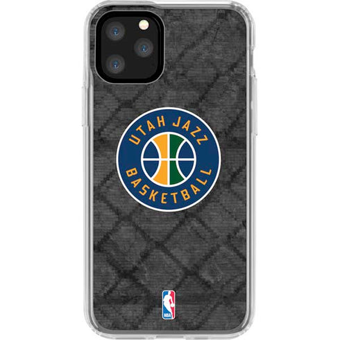 NBA Utah Jazz Black Rust iPhone 11 Pro Clear Case