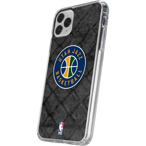 NBA Utah Jazz Black Rust iPhone 11 Pro Clear Case
