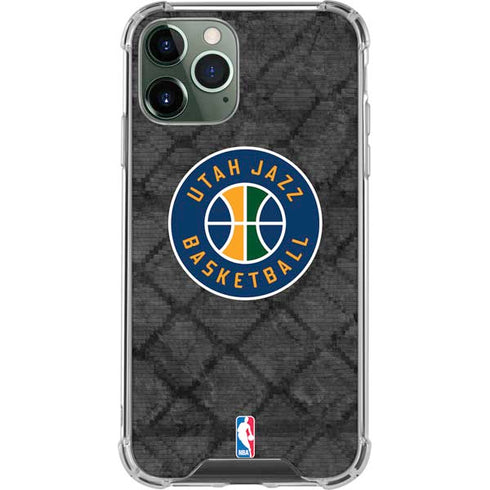 NBA Utah Jazz Black Rust iPhone 11 Pro Max Clear Case