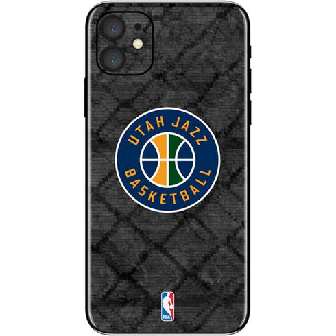 NBA Utah Jazz Black Rust iPhone 11 Skin