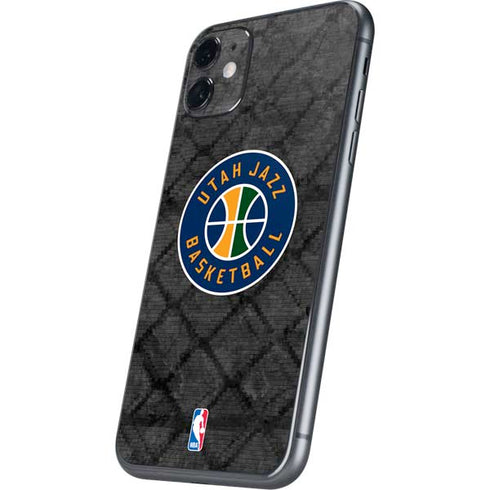 NBA Utah Jazz Black Rust iPhone 11 Skin