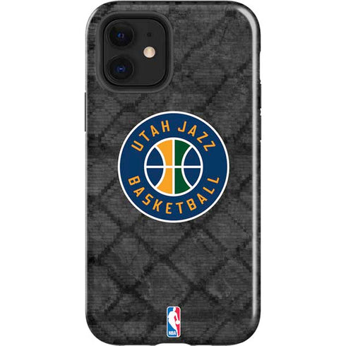 NBA Utah Jazz Black Rust iPhone 12 Impact Case