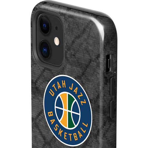 NBA Utah Jazz Black Rust iPhone 12 Impact Case