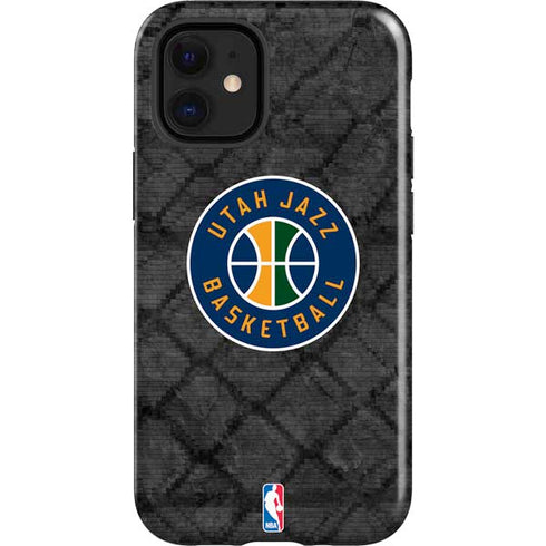 NBA Utah Jazz Black Rust iPhone 12 Mini Impact Case