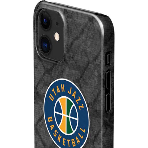 NBA Utah Jazz Black Rust iPhone 12 Mini Lite Case