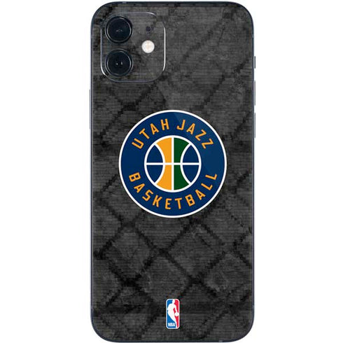 NBA Utah Jazz Black Rust iPhone 12 Mini Skin