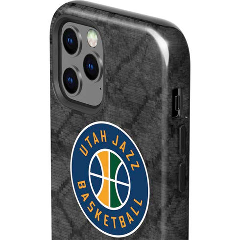 NBA Utah Jazz Black Rust iPhone 12 Pro Impact Case