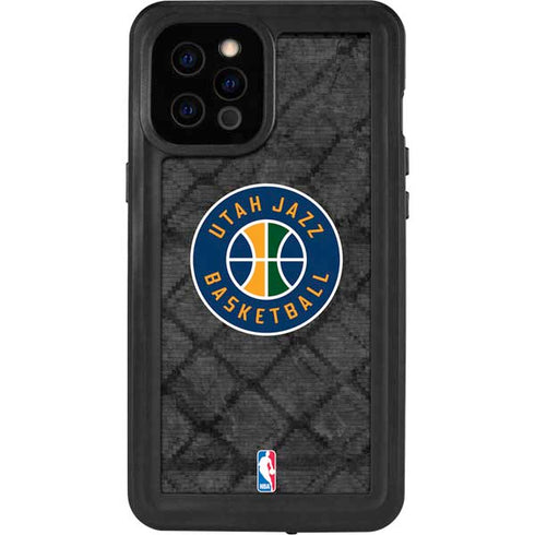 NBA Utah Jazz Black Rust iPhone 12 Pro Max Waterproof Case