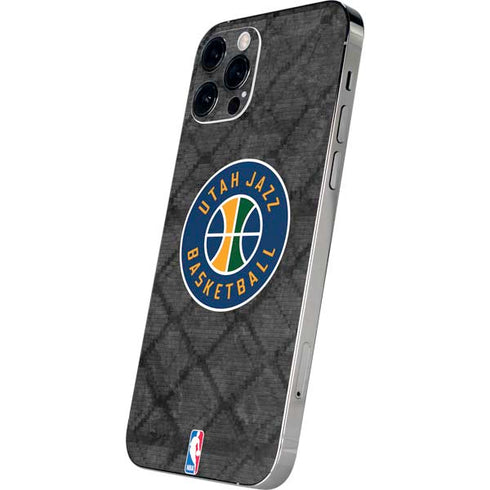 NBA Utah Jazz Black Rust iPhone 12 Pro Skin