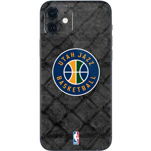 NBA Utah Jazz Black Rust iPhone 12 Skin