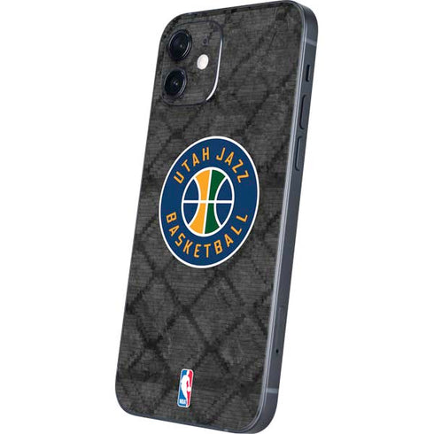 NBA Utah Jazz Black Rust iPhone 12 Skin