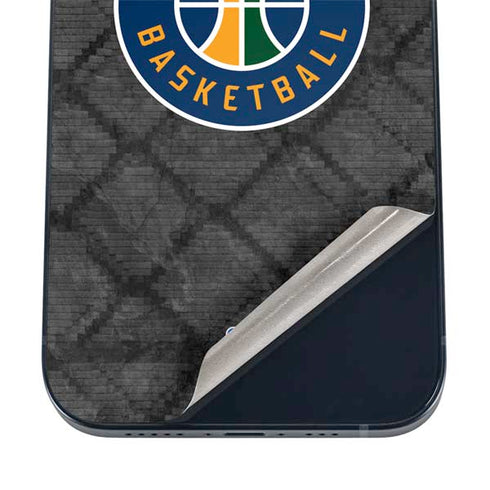 NBA Utah Jazz Black Rust iPhone 12 Skin