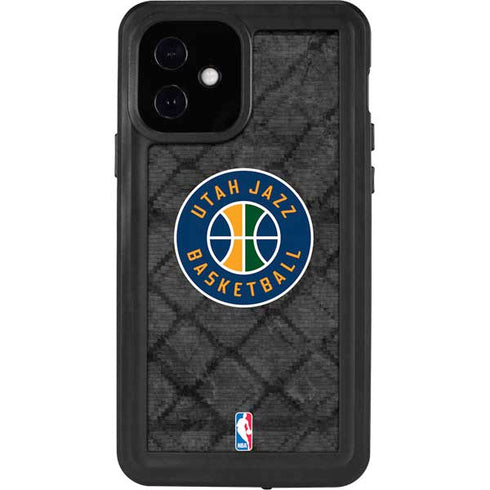 NBA Utah Jazz Black Rust iPhone 12 Waterproof Case